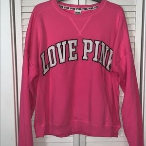 VS Pink Crewneck Sweater